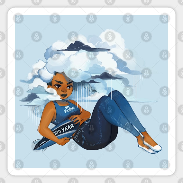 Head in the Clouds Magnet by GDBee